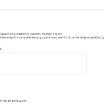 Betine Hesap Kapatma İşlemimi Gerçekleştirmiyor.