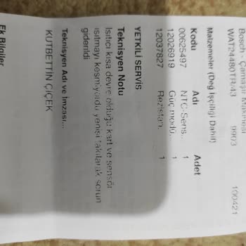 Bosch Çamaşır Makinesi Hayal Kırıklığı