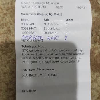 Bosch Çamaşır Makinesi Hayal Kırıklığı