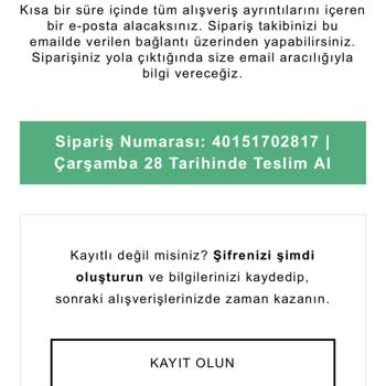 Bershka Sipariş Mailim Gelmedi