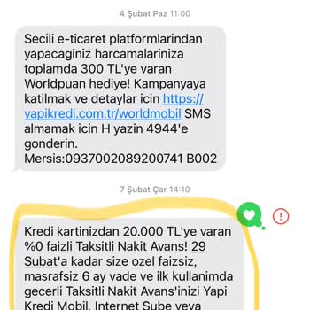 Yapı Kredi Bankası Tanımladığı Taksitli Nakit Avansı Vermemek İçin Limit Yükseltmiyor