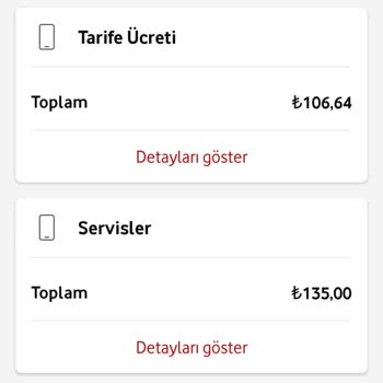 Vodafone Servis Ücreti Alınması