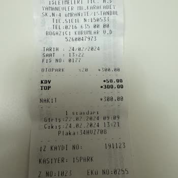 Tiktak 360 TL Lik Otopark Ücreti Mağduriyeti