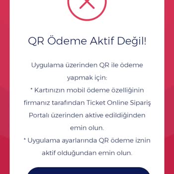 Edenred QR Ödeme Sorunu