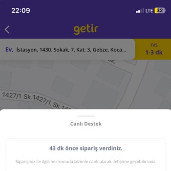 Getir 45dk'da Teslimat Yaptı