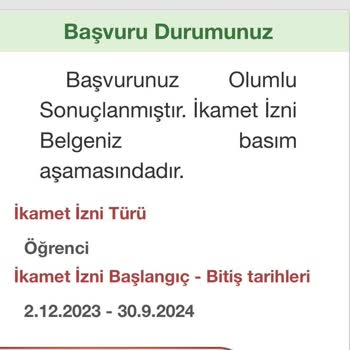 Göç İkamet Hizmetleri Öğrenci İkamet İznimin Başvuru Sonucu 75gündür Gelmedi! Bekletiliyorum