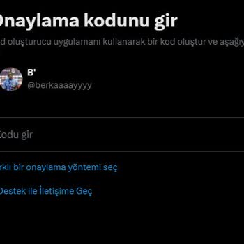 Twitter Kod Oluşturucu Uygulamanı Kullanarak Bir Kod Oluştur Ve Aşağıya Gir