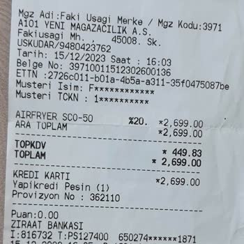 A101 Ayıplı Ürünün İade Alınmaması