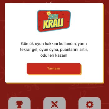 Vodafone Sayı Kralı Oyunu