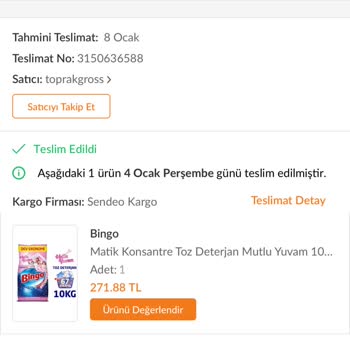Trendyol'dan Aldığım Bingo Deterjan Sahte Çıktı