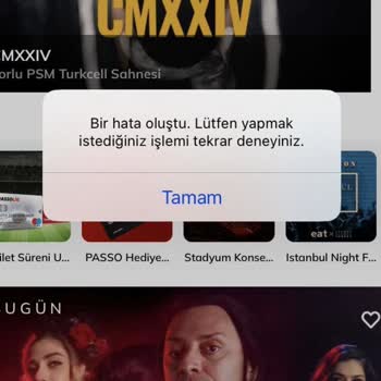 Passolig Bir Hata Oluştu Hatası