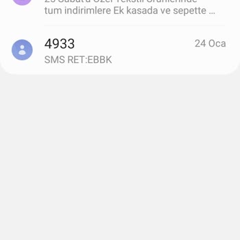 Ebebek Ten Mesaj Almak İstemiyorum