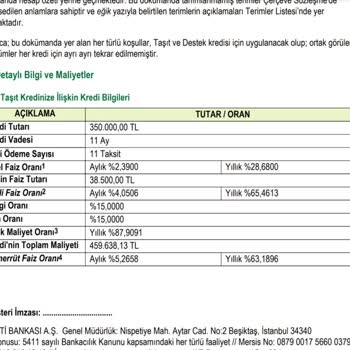Garanti Bankası Kredi Kullanımı