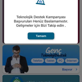 Gençlik ve Spor Bakanlığı Teknolojik Destek Yardımı