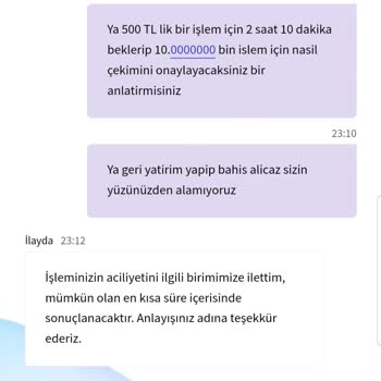 Onwin Bahis Para Çekimi Çok Geç Sonuçlanıyor Güven Sarsıyor