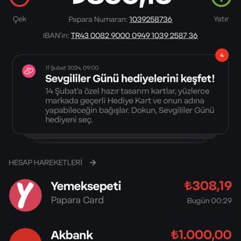Yemeksepeti Haberim Olmadan Alınan Ödeme