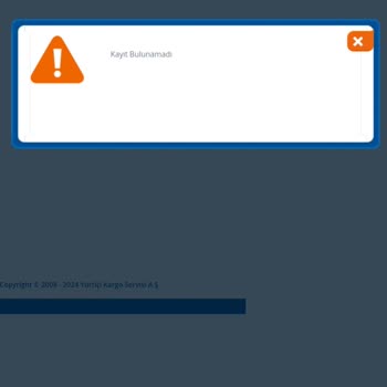 Yurtiçi Kargo "kayıt Bulunamadı" Sorunu