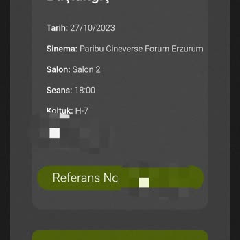 Paribu Cineverse Bilet İadesi Yapmıyor