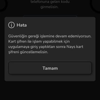 Nays Kart Şifre Yenileme Yardım Edin