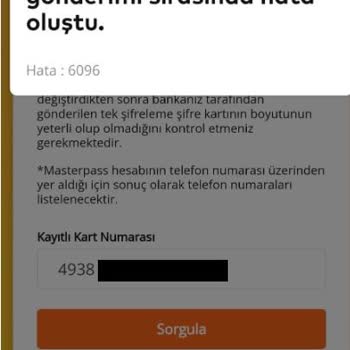 Masterpass İçin SMS İle Gelen Doğrulama Kodu Sorunu
