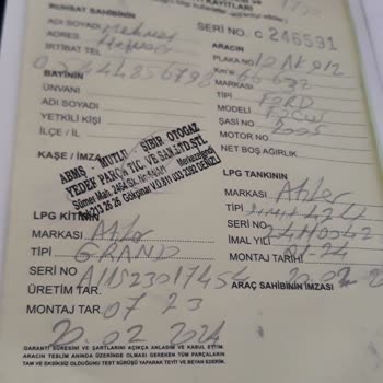 Atiker LPG De Arıza Işıkları Göstermesi