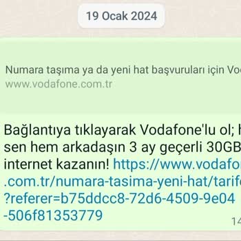 Vodafone Arkadaşını Davet Et 30 GB Hediyeyi Vermedi
