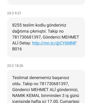 MNG Kargo Tekirdağ'da Kargo Teslimatında Yaşanan Sorunlar