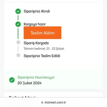 In Street İade Talep Ediyorum