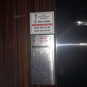 Orçe Haus Lift Asansör (Orhan Çetin) Arıza Tamir Edilmiyor!