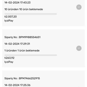 Bpm Online Store 2500₺'lik Alışverişte Yanlış Ve Kusurlu Ürün Hayal Kırıklığı