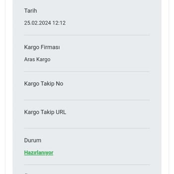 Nona Butik Sipariş İptali