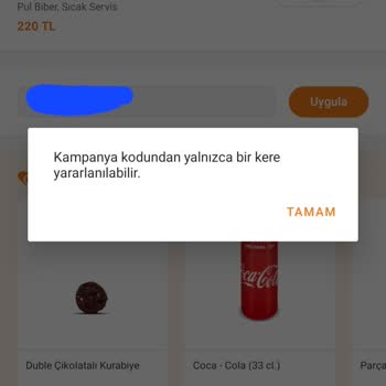 Trendyol Yemek Trendyol İptal Olan Siparişimde Kuponumu Geri Tanımlamadı