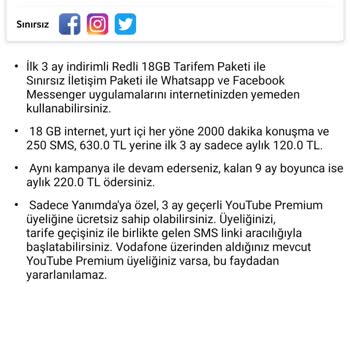 Vodafone Tarife Yanıltması Ve Cayma Bedeli Sorunu