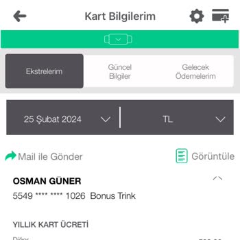 Garanti Bankası Kredi Kartı Aidatı İadesi