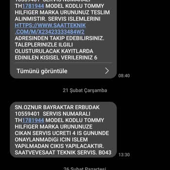 Saat & Saat Çalışmayan Saat Sattı.