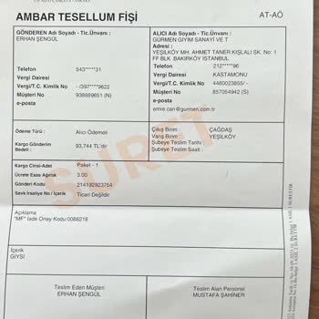 Gürmen Group - KİP Tarafından Yapılmayan Para İadesi