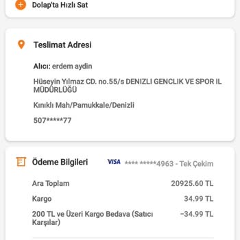 Trendyol'da Taksit Yapılmadı