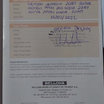 Bellona Baza Ürün Sorununu Geçtim Servis Faciası!