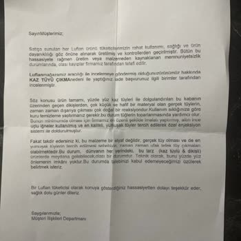 Lufian Kaz Tüyü Mont