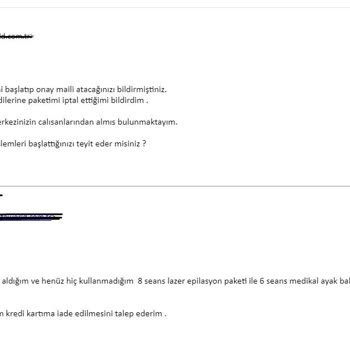 Esteworld Altunizade İade Problemi