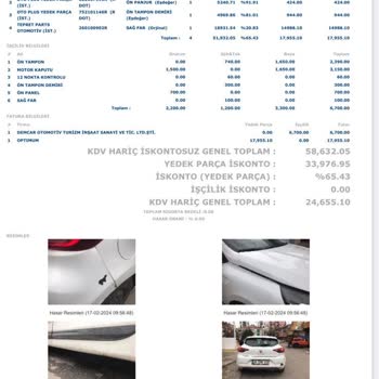 Getir Araç Yapmadığım Hasarı Tarafıma Fatura Etti
