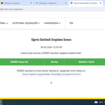 Sigorta Bilgi Ve Gözetim Merkezi Sistem Saçmalıkları