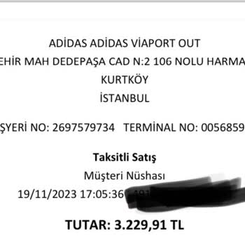 adidas Kalitesiz Ürün Hayal Kırıklığı Yarattı