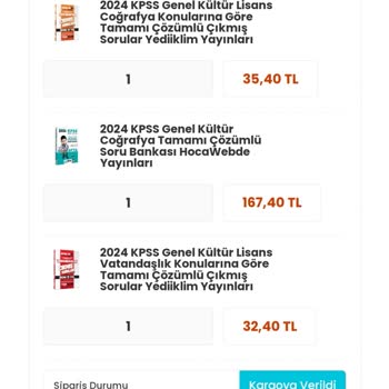 YKMkitap YKM Eksik Gönderi Ve Ücret İadesi Yok