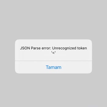Json Par Se Error: Unrecognized Token Passolig Giriş Yapamıyorum Uyarı