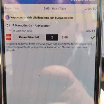 Spor Toto Teşkilatı Canlı Bahiste Kazanım Sorunu Ve İade Talebi