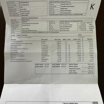 Toyota Verso'nun Garanti Kapsamındaki Arızasına Çözüm Talebi