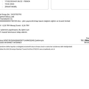 YKMkitap Parasını Ödediğim Halde 10 Gündür Hiçbir Haber İşlem Yok