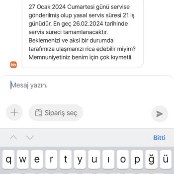 Hepsiburada Da Olmayan Servis/destek!