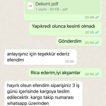 BRK Mobilya Ürün Teslim Edilmedi